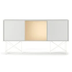 Vogue Sideboard 180H, White/2W1B/White
