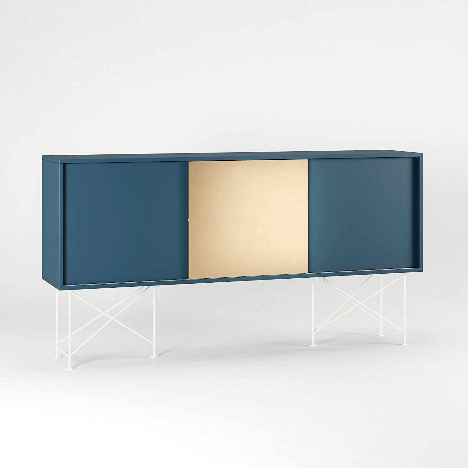 Vogue Sideboard 180H, Darkblue/2DB1B/White 5 Vogue Sideboard 180H, Darkblue/2DB1B/White - Image 3