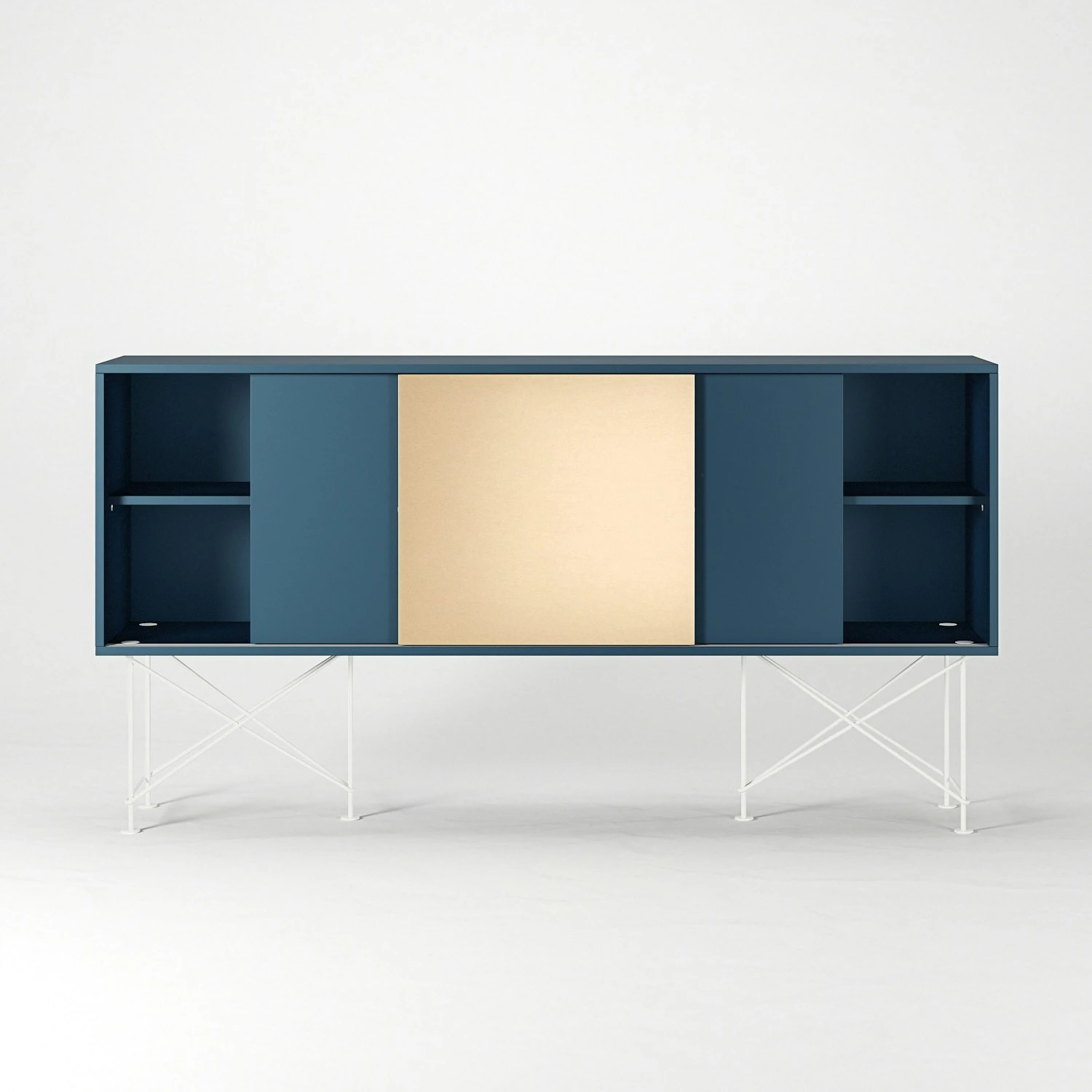 Vogue Sideboard 180H, Darkblue/2DB1B/White 8 Vogue Sideboard 180H, Darkblue/2DB1B/White - Image 6