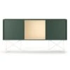 Vogue Sideboard 180H, Green/2G1B/White -Gubi Furni Sales decotique vogue sideboard 180 one brass door frame stand 168