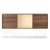 Vogue Sideboard 180H, Walnut/2W1B/White
