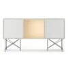 Vogue Sideboard 180H, White/2W1B/Black -Gubi Furni Sales decotique vogue sideboard 180 one brass door frame stand 28