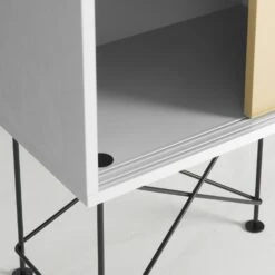 Vogue Sideboard 180H, White/2W1B/Black -Gubi Furni Sales decotique vogue sideboard 180 one brass door frame stand 31