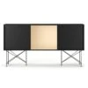 Vogue Sideboard 180H, Antracit/2A1B/Black -Gubi Furni Sales decotique vogue sideboard 180 one brass door frame stand 56