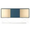 Vogue Sideboard 180H, Darkblue/1DB2B/White -Gubi Furni Sales decotique vogue sideboard 180 two brass doors frame stand 136