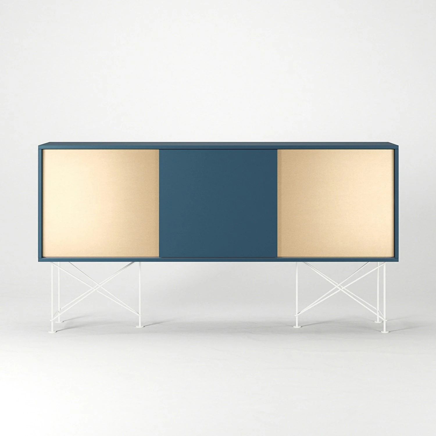 Vogue Sideboard 180H, Darkblue/1DB2B/White 4 Vogue Sideboard 180H, Darkblue/1DB2B/White - Image 2