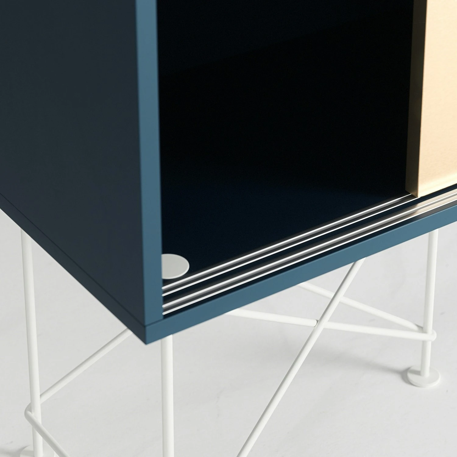 Vogue Sideboard 180H, Darkblue/1DB2B/White 6 Vogue Sideboard 180H, Darkblue/1DB2B/White - Image 4