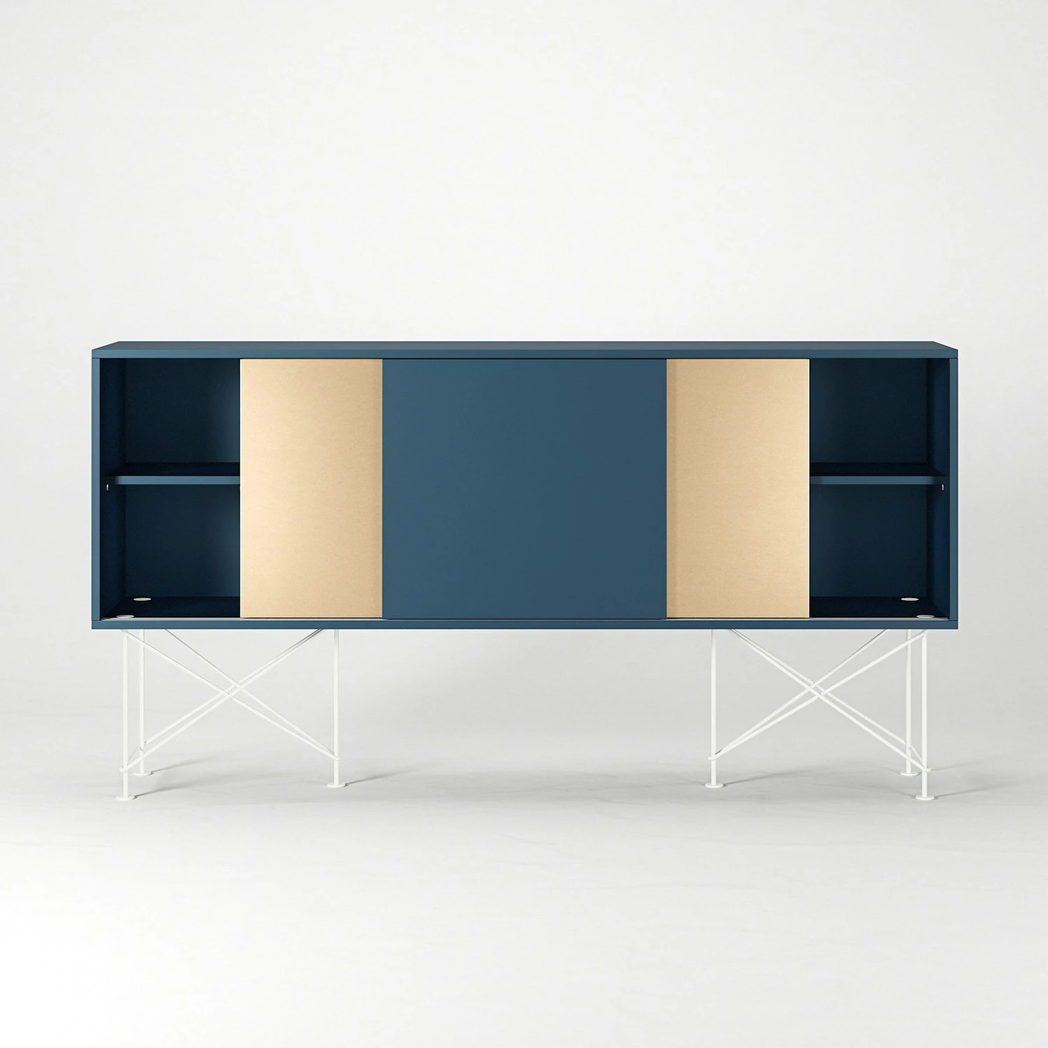 Vogue Sideboard 180H, Darkblue/1DB2B/White 8 Vogue Sideboard 180H, Darkblue/1DB2B/White - Image 6
