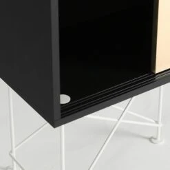 Vogue Sideboard 180H, Antracit/1A2B/White -Gubi Furni Sales decotique vogue sideboard 180 two brass doors frame stand 146