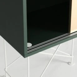 Vogue Sideboard 180H, Green/1G2B/White -Gubi Furni Sales decotique vogue sideboard 180 two brass doors frame stand 160