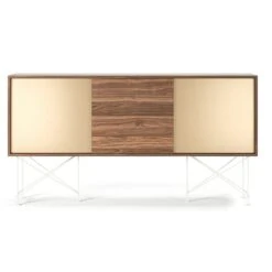 Vogue Sideboard 180H, Walnut/1W2B/White