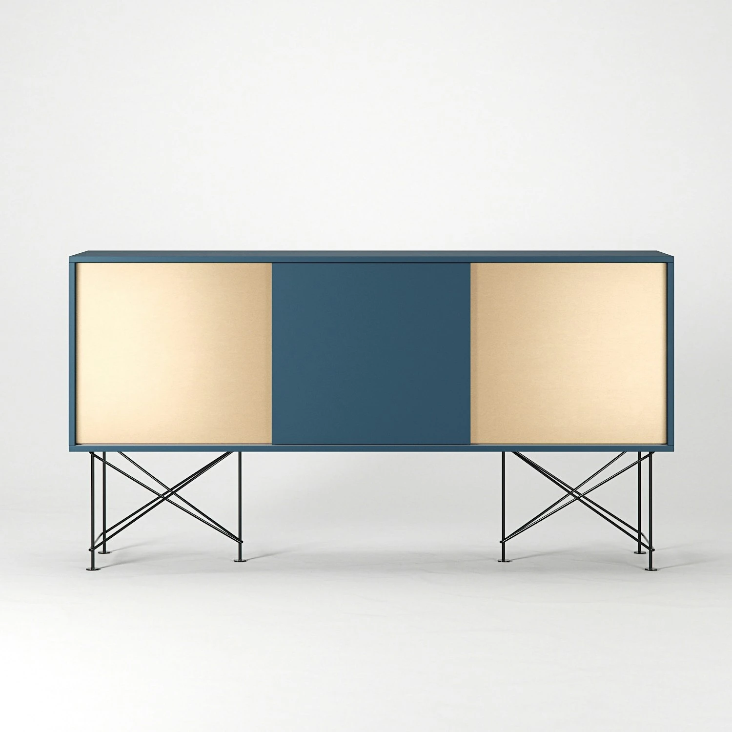 Vogue Sideboard 180H, Darkblue/1DB2B/Black 4 Vogue Sideboard 180H, Darkblue/1DB2B/Black - Image 2