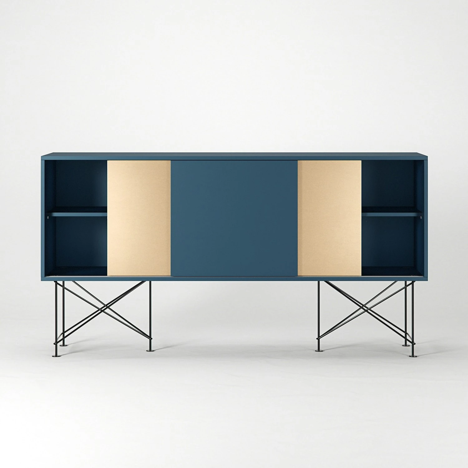 Vogue Sideboard 180H, Darkblue/1DB2B/Black 8 Vogue Sideboard 180H, Darkblue/1DB2B/Black - Image 6