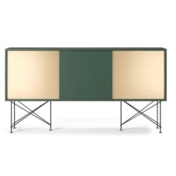 Vogue Sideboard 180H, Green/1G2B/Black