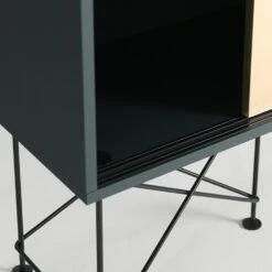 Vogue Sideboard 180H, Grey/1G2B/Black -Gubi Furni Sales decotique vogue sideboard 180 two brass doors frame stand 62