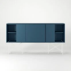 Vogue Sideboard 180H, Darkblue/3DB/White -Gubi Furni Sales decotique vogue sideboard 180 with frame stand 151