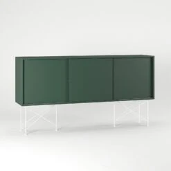 Vogue Sideboard 180H, Green/3G/White -Gubi Furni Sales decotique vogue sideboard 180 with frame stand 169