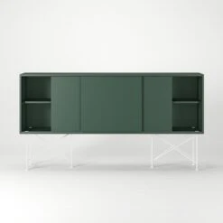 Vogue Sideboard 180H, Green/3G/White -Gubi Furni Sales decotique vogue sideboard 180 with frame stand 172