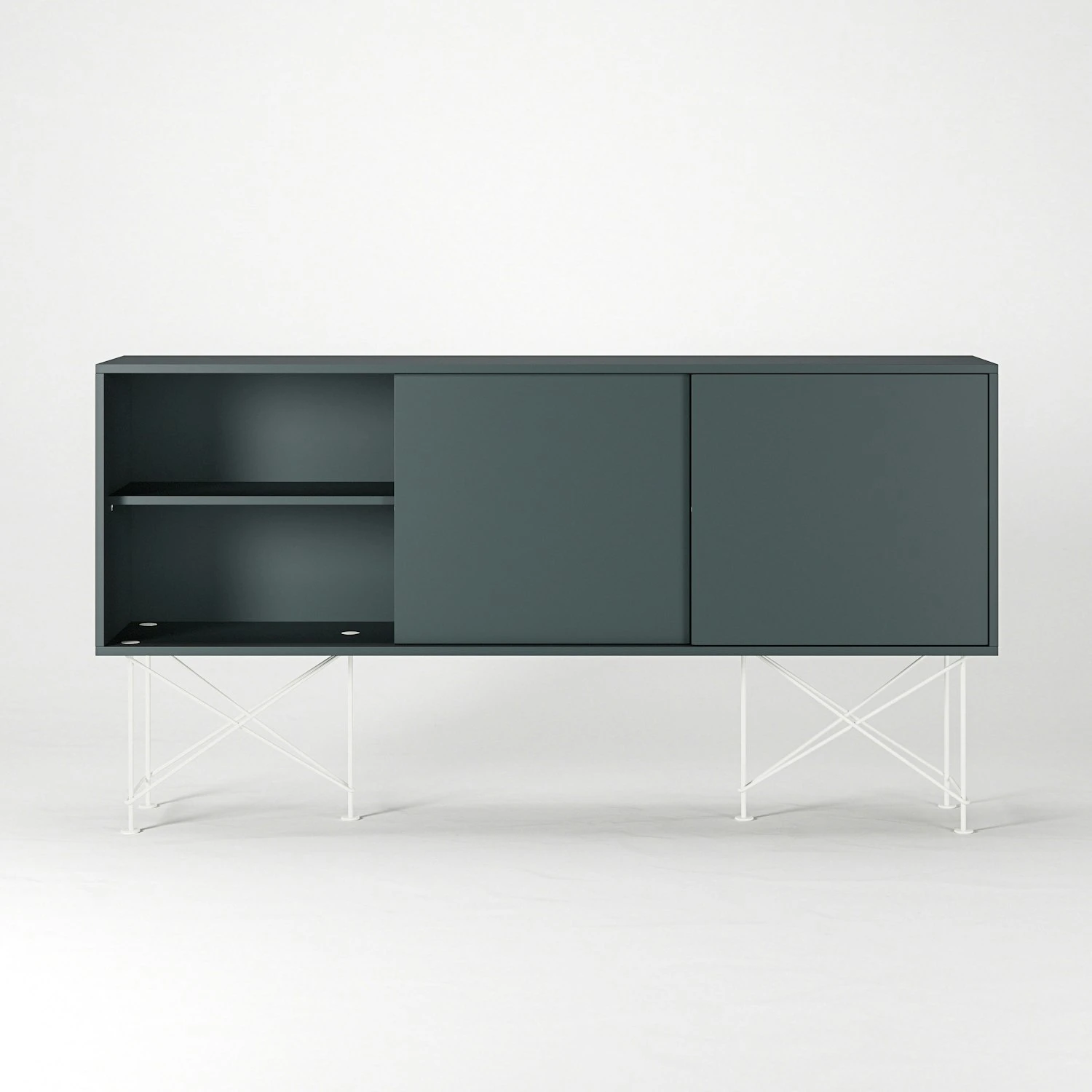 Vogue Sideboard 180H, Grey/3G/White 7 Vogue Sideboard 180H, Grey/3G/White - Image 5