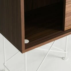 Vogue Sideboard 180H, Walnut/3W/White -Gubi Furni Sales decotique vogue sideboard 180 with frame stand 184