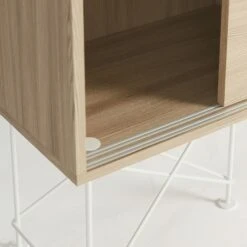 Vogue Sideboard 180H, White Oak/3WO/White -Gubi Furni Sales decotique vogue sideboard 180 with frame stand 191