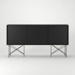 Vogue Sideboard 180H, Antracit/3A/Black -Gubi Furni Sales decotique vogue sideboard 180 with frame stand 56