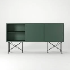 Vogue Sideboard 180H, Green/3G/Black -Gubi Furni Sales decotique vogue sideboard 180 with frame stand 87