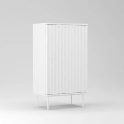Wave Cabinet 1D White 10 Wave Cabinet 1D White -Gubi Furni Sales decotique wave cabinet 1d 52