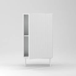 Wave Cabinet 1D White 13 Wave Cabinet 1D White -Gubi Furni Sales decotique wave cabinet 1d 55