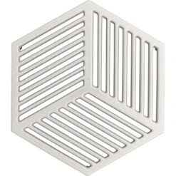 Denby Natural Canvas Trivet Cast Iron 21,5x24,5 Cm, White