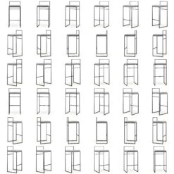 Bar Stool With Backrest Outdoor 90 Cm, Flanelle -Gubi Furni Sales department bar stool outdoor with backrest sunbrella 45