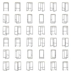 Bar Stool Outdoor Without Backrest 76 Cm, Silver Grey 13 Bar Stool Outdoor Without Backrest 76 Cm, Silver Grey -Gubi Furni Sales department bar stool outdoor without backrest sunbrella 47