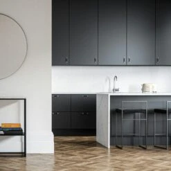 Bar Stool With Backrest 80 Cm, Black / Black Velvet -Gubi Furni Sales department bar stool with backrest 80 cm 3