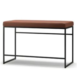 Bench, Black / Brown Leather
