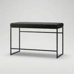 Bench, Black / Black Leather -Gubi Furni Sales department bench 7