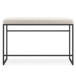 Bench Outdoor Sunbrella, Silver Grey