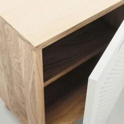 Ray Bedside Table, Oak / White -Gubi Furni Sales department ray bedside table 5