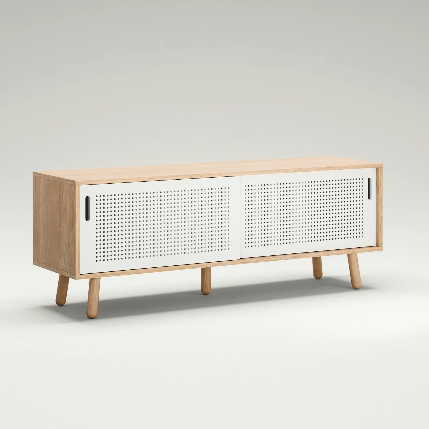 Ray Media Bench 150 Cm, Oak / White 4 Ray Media Bench 150 Cm, Oak / White - Image 2