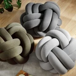 Design House Stockholm Knot XL Pouf, Forest Green -Gubi Furni Sales design house stockholm knot xl pouf 1