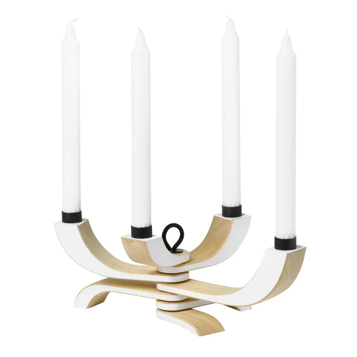 Design House Stockholm Nordic Light Candlestick 4 Arms, White 3 Design House Stockholm Nordic Light Candlestick 4 Arms, White