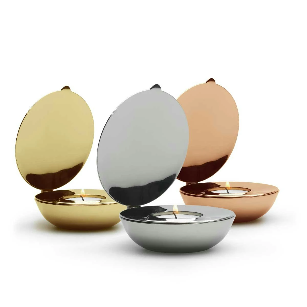 Design House Stockholm Shell Candle Holder, Nickel 6 Design House Stockholm Shell Candle Holder, Nickel - Image 4