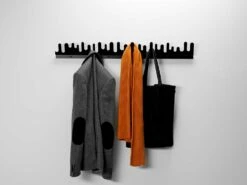Design House Stockholm Wave Hanger 2 Pcs, Black -Gubi Furni Sales design house stockholm wave hanger 2 pcs 2 1