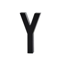 Design Letters, Grey Aluminium Letter, Y