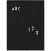 Design Letters Message Board A4, Black