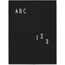 Design Letters Message Board A4, Black