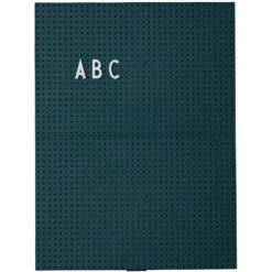 Design Letters Message Board A4, Dark Green