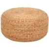Dixie Pouf Round, Water Hyacinth