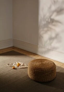 Dixie Pouf Round, Water Hyacinth -Gubi Furni Sales dixie pouf round water hyacinth 2