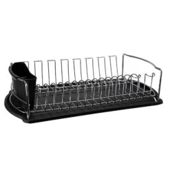 Dorre Disa Dish Drainer, Black/Chrome