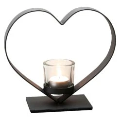 Dorre Heda Candle Holder, Black